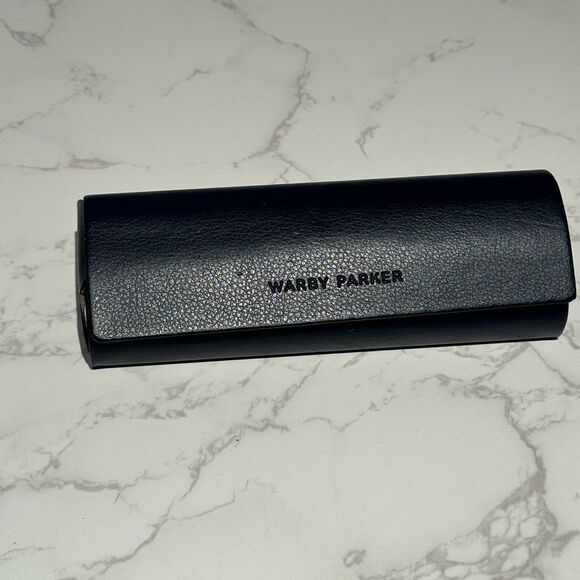 Warby Parker Ava reading glasses rose gold wire metal frame with glasses case - Picture 7 of 7